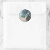 Sticker Rond Antibes le matin par Claude Monet (Sac)