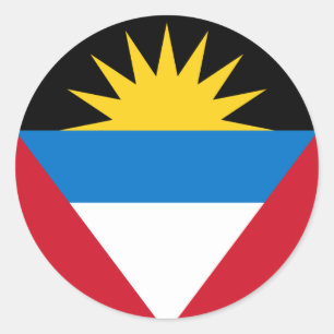 Sticker Rond antigua et barbuda