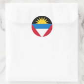 Sticker Rond Antigua et Barbuda Flag (Sac)