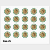 Sticker Rond Antique 1786 Western Hemisphere Map Party (Feuille)