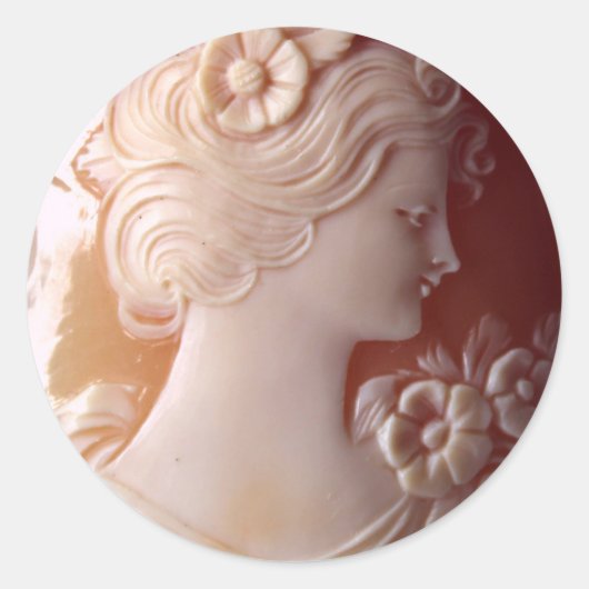 Sticker Rond Antique Cameo (Devant)