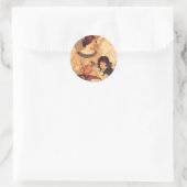 Sticker Rond Antique française au chocolat (Sac)