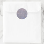Sticker Rond Antique Madère Fleurs brodées (Sac)
