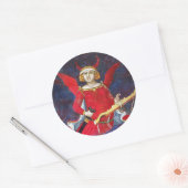Sticker Rond ANTIQUE RENAISSANCE TAROT /THE DEVIL Pride Détails (Enveloppe)