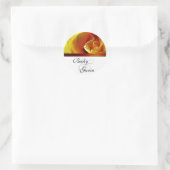 Sticker rond Antique Rose Jaune (Sac)