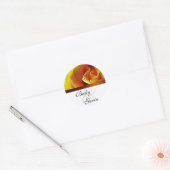 Sticker rond Antique Rose Jaune (Enveloppe)