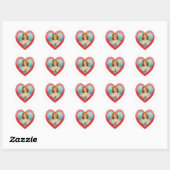 Sticker Rond Antique Valentine Coeur fille (Feuille)