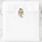 Sticker Rond Antique Valentine Cupid (Sac)