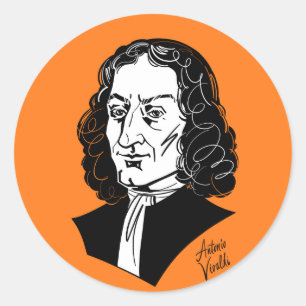 Sticker Rond Antonio Vivaldi