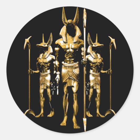 Sticker Rond Anubis (Devant)