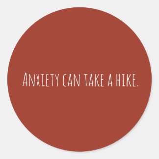 Sticker Rond Anxiété personnalisée Santé mentale