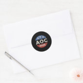 Sticker Rond Aoc 2028 Election Retro (Enveloppe)