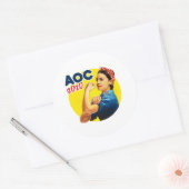 Sticker Rond AOC la riveuse 2020 (Enveloppe)