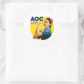 Sticker Rond AOC la riveuse 2020 (Sac)