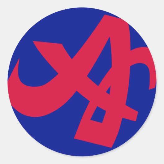 Sticker Rond aokimono. petits symboles type2 (Devant)