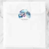 Sticker Rond AP29 Yummy Blue Gold Parties scintillant Circle BO (Sac)