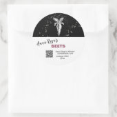 STICKER ROND * AP30 BEETS QR DÉSHYDRATÉ. ANNULER LE FRAIS (Sac)