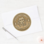 Sticker rond Apache Knife Combat Classic (Enveloppe)