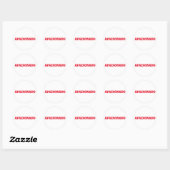 Sticker Rond Apaixonado (Feuille)