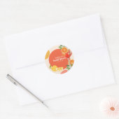 Sticker Rond Aperol spritz Amour au premier spritz Enterrement (Enveloppe)