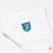 Sticker Rond Apollo 10 :  À la lune encore ! (Enveloppe)