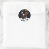 Sticker Rond Apollo 11 (Sac)
