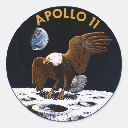 Sticker Rond Apollo 11 (Devant)