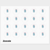 Sticker Rond Apollo 11 (Feuille)