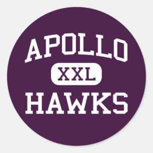 Sticker Rond Apollo - Hawks - Lycée - Glendale Arizona