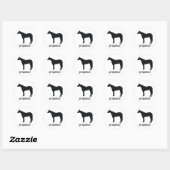 Sticker Rond Appaloosa (Feuille)