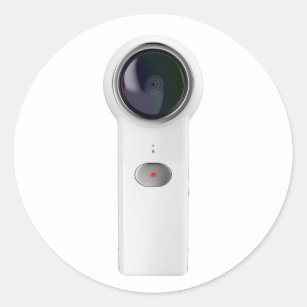 Sticker Rond appareil-photo de 360 degrés