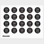 Sticker Rond Apparemment, Nous Avons Des Problèmes Quand Nous S (Feuille)
