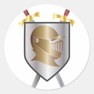 Sticker Rond Appel de Chevaliers