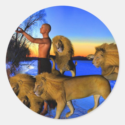 Sticker Rond Appel du Far (Devant)