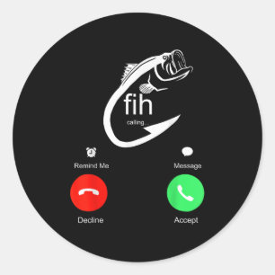 Sticker Rond Appel Fih Me Rappeler Message Refuser Accepter Tél