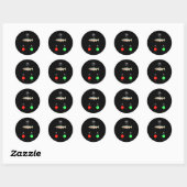 Sticker Rond Appel Fih Me Rappeler Message Refuser Accepter Tél (Feuille)