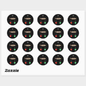 Sticker Rond Appel Fih Me Rappeler Message Refuser Accepter Tél (Feuille)