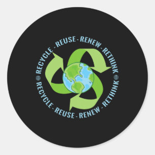 Sticker Rond Appel jour des terres À L'Activisme S'Il Vous Plaî