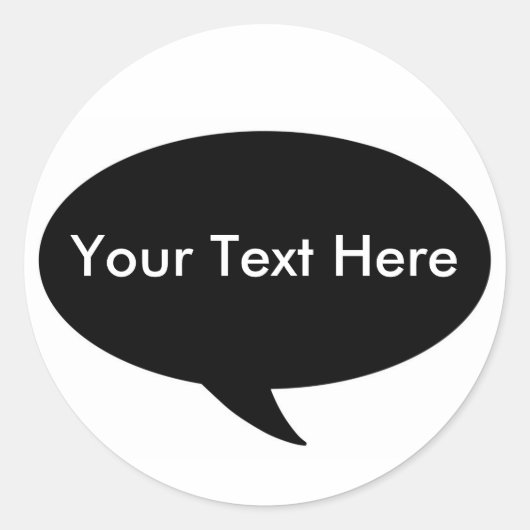 Sticker Rond Appel sortant - Placer votre texte (Devant)