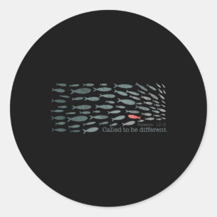 Sticker Rond Appelé À Être différent Inspirationnel Bible Verse