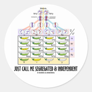 Sticker Rond Appelez juste moi isolé et l'indépendant