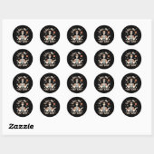 Sticker Rond appelez-moi si vous êtes perdu (Feuille)