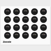 Sticker Rond Appelez-moi Whiskey à l'ancienne mode (Feuille)