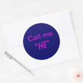 Sticker Rond Appelle-moi Il (Enveloppe)