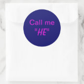Sticker Rond Appelle-moi Il (Sac)