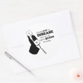 STICKER ROND APPELONS QUEER AU TRAVAIL (Enveloppe)