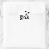 STICKER ROND APPLAUDIS SI TU ES QUEER (Sac)