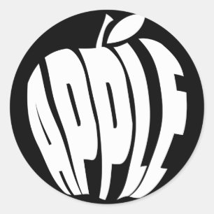STICKER ROND APPLE