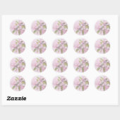 STICKER ROND APPLE BLOSSOMS MARIAGE BÂTIMENTS (Feuille)