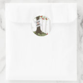 Sticker Rond Apple Orchard Automne Mariage (Sac)
